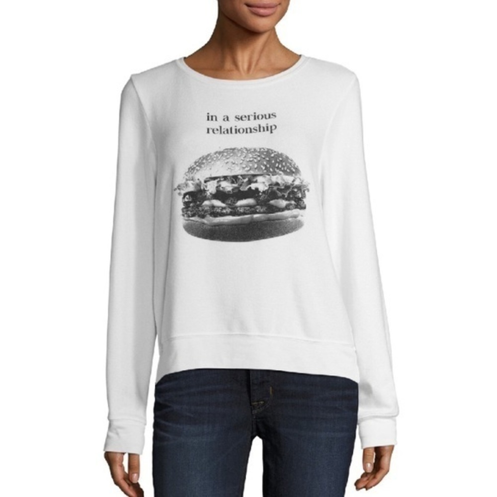 SO SOFT☁️Wildfox Heart Eyes Baggy Beach Jumper